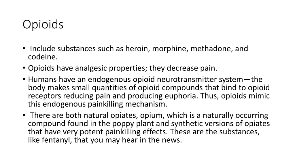 opioids