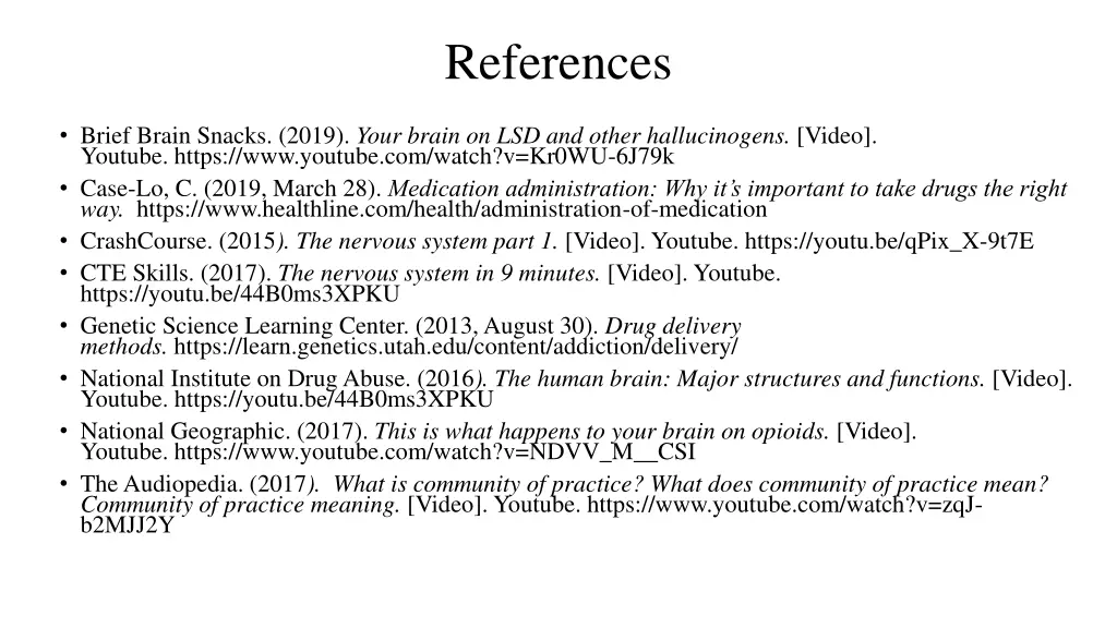 references