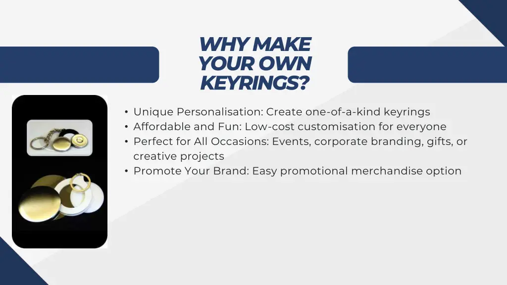 why make your own keyrings