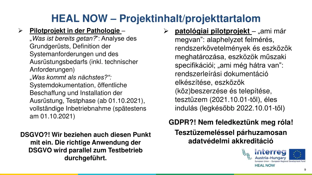 heal now projektinhalt projekttartalom 2