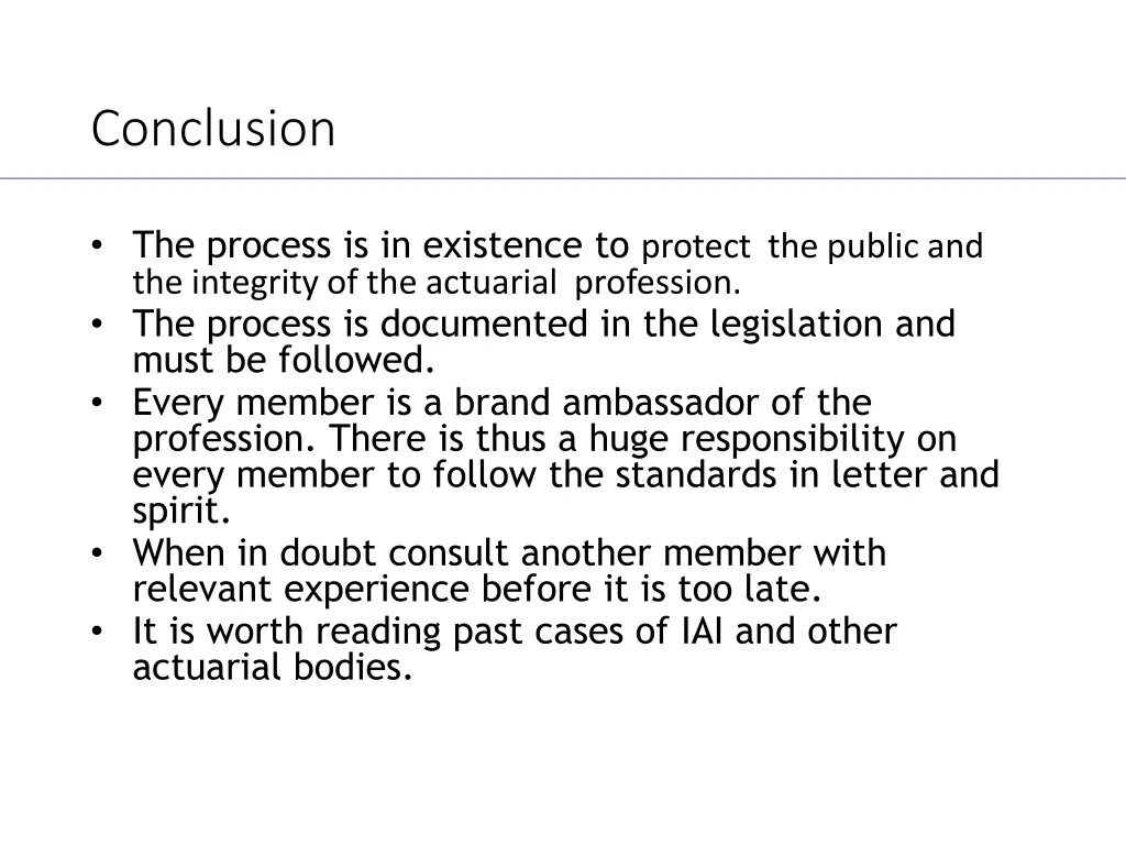 conclusion