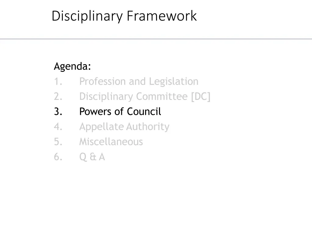 disciplinary framework 3
