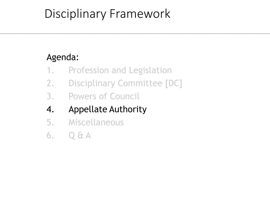 disciplinary framework 4