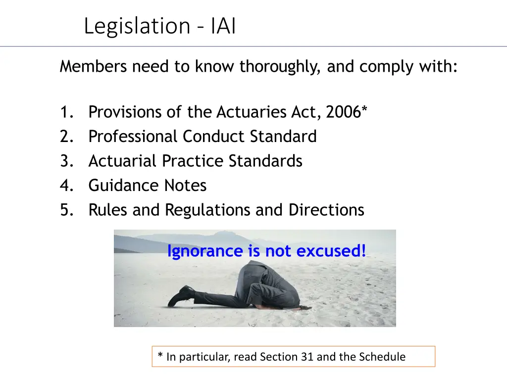 legislation iai