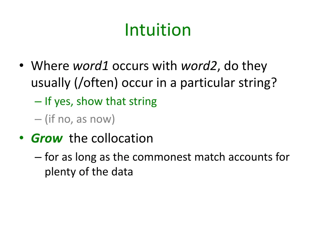 intuition