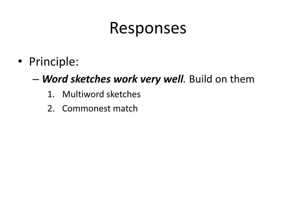 responses