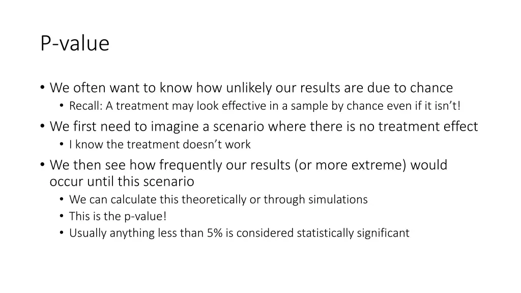 p value