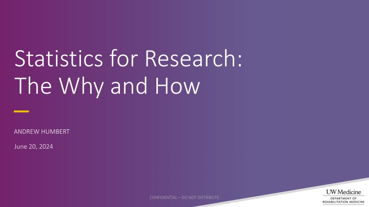 statistics for research the why and how