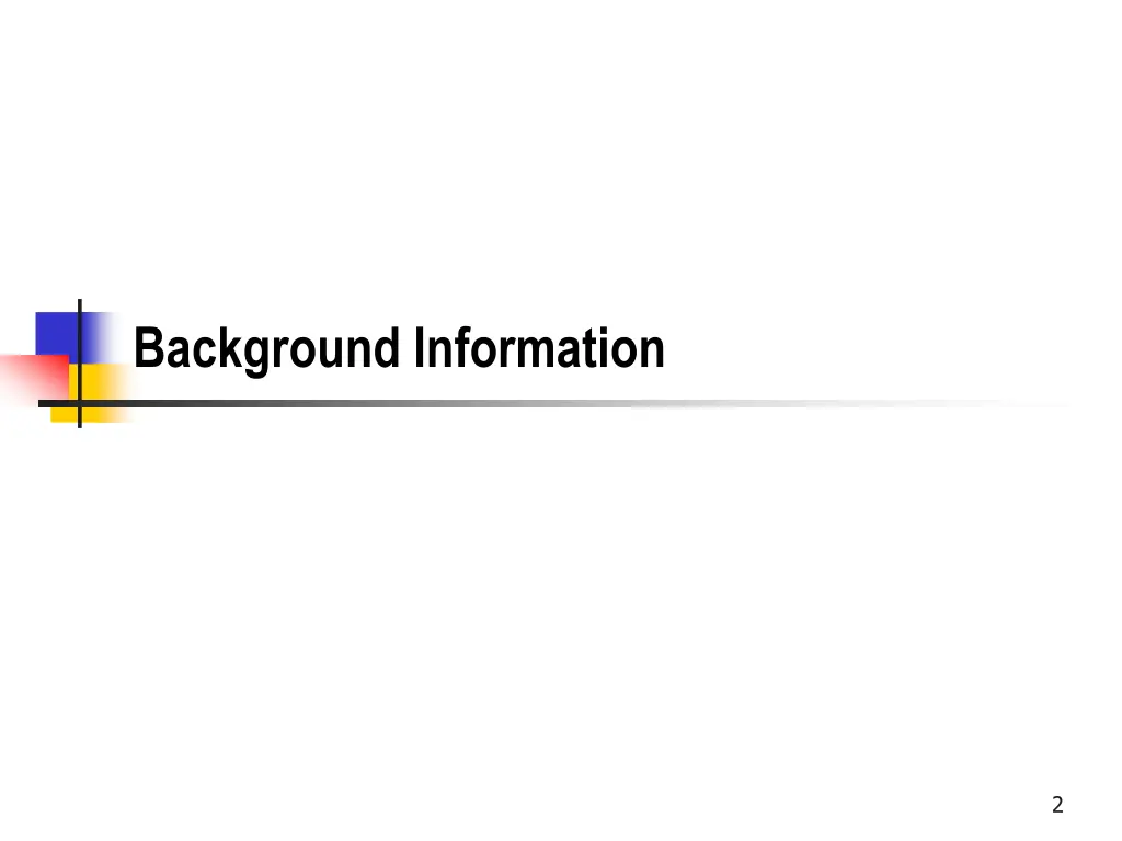 background information