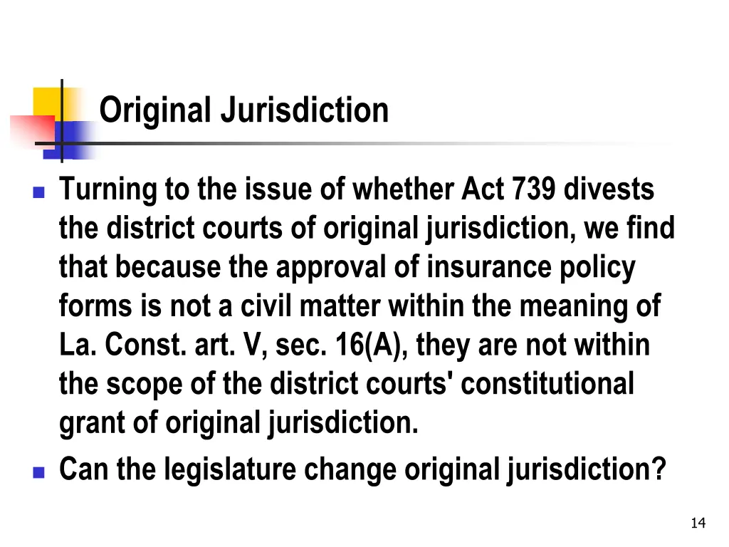 original jurisdiction