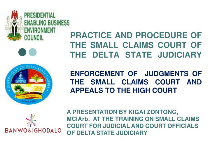 practice and procedure of the small claims court