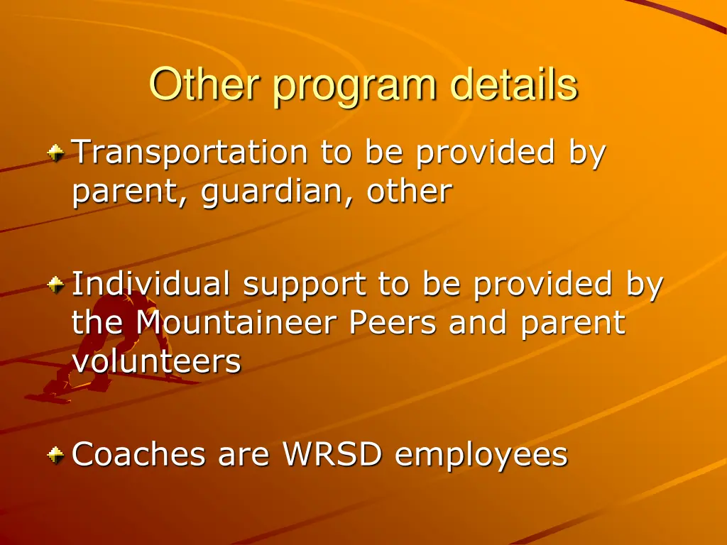 other program details