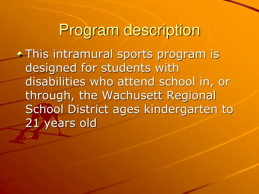program description