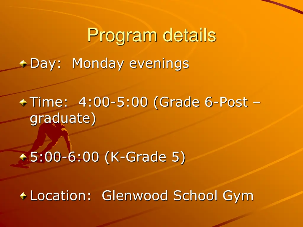 program details