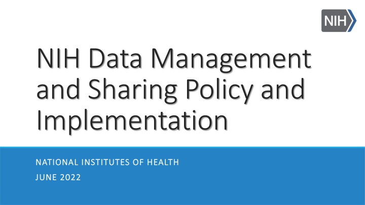 nih data management and sharing policy
