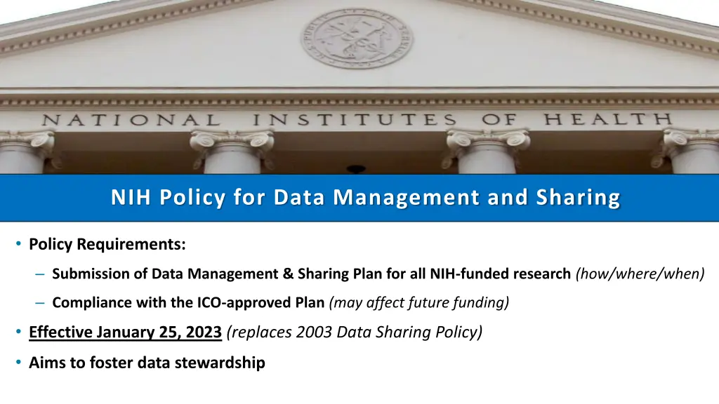 nih policy for data management and sharing