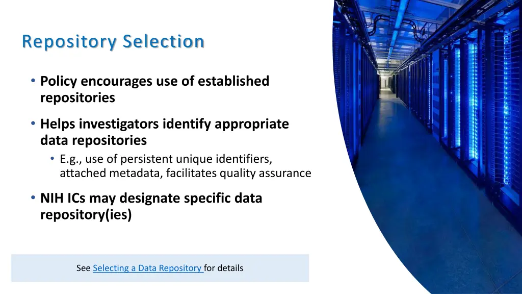 repository selection
