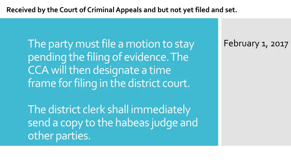 received by the court of criminal appeals