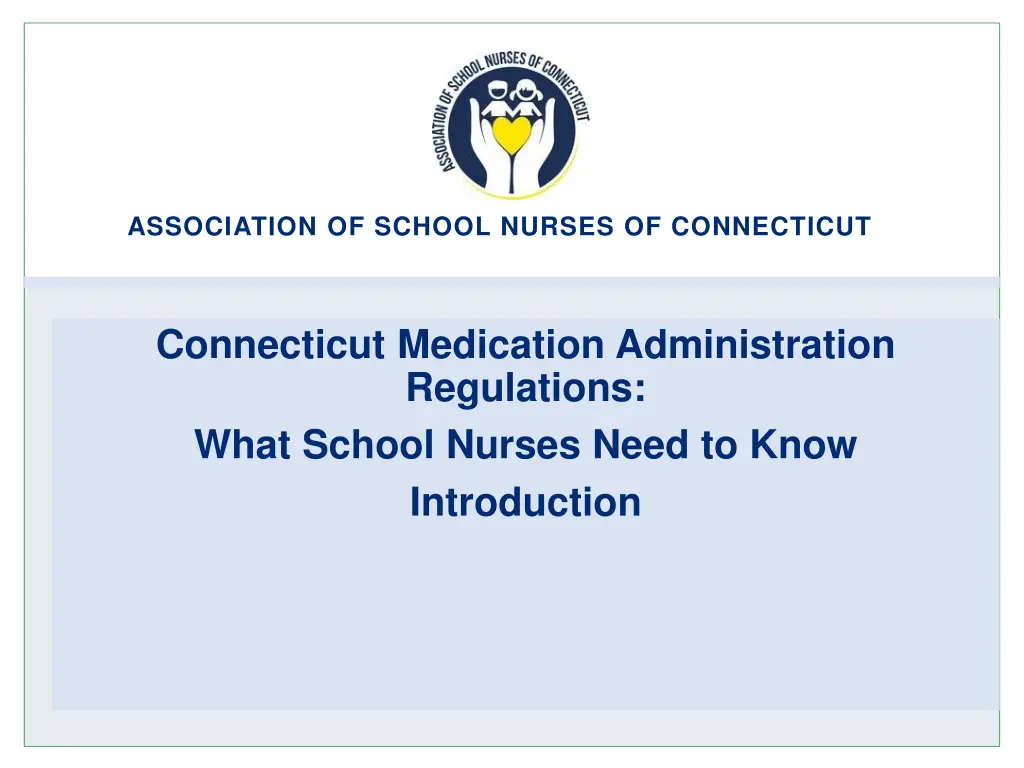 association of school nurses of connecticut 1