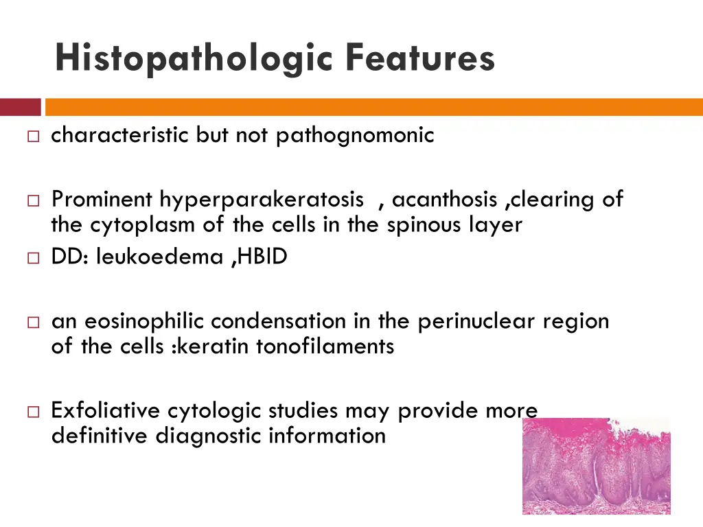 histopathologic features 1