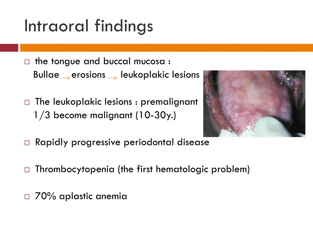 intraoral findings 1