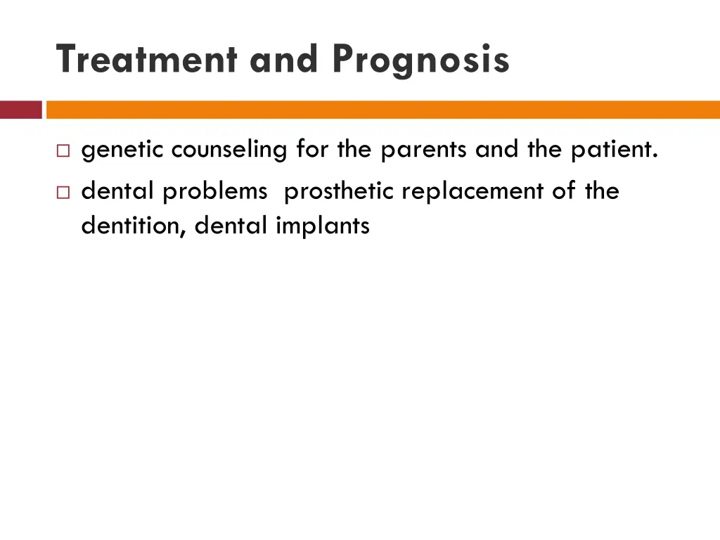 treatment and prognosis