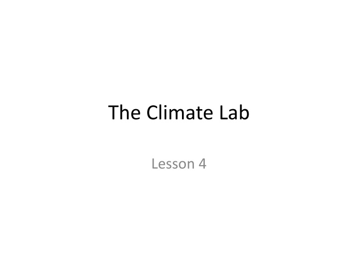 the climate lab