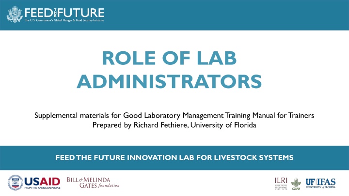 role of lab administrators