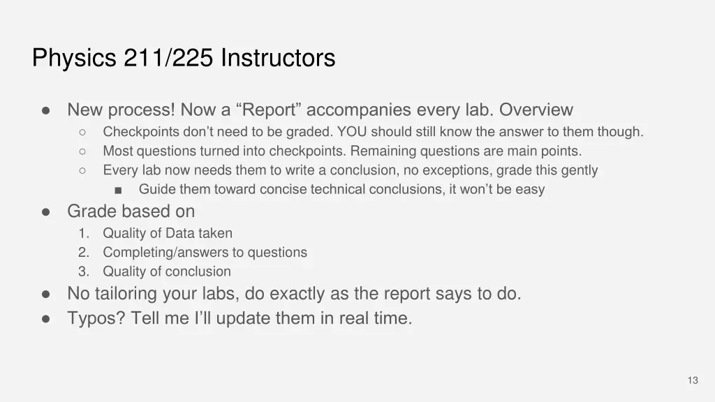 physics 211 225 instructors
