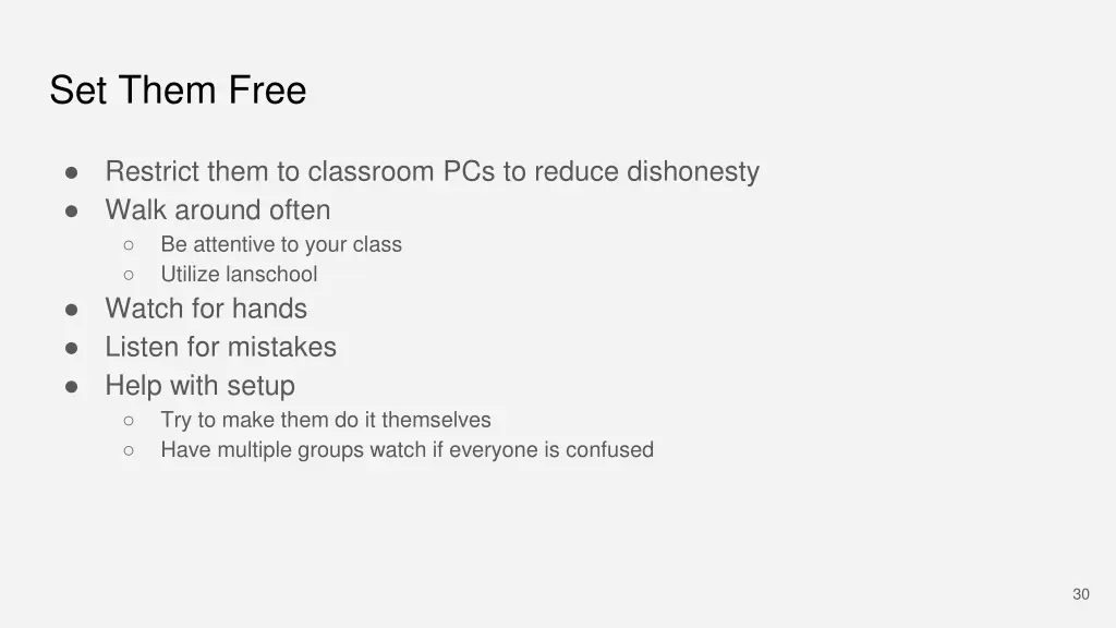 set them free