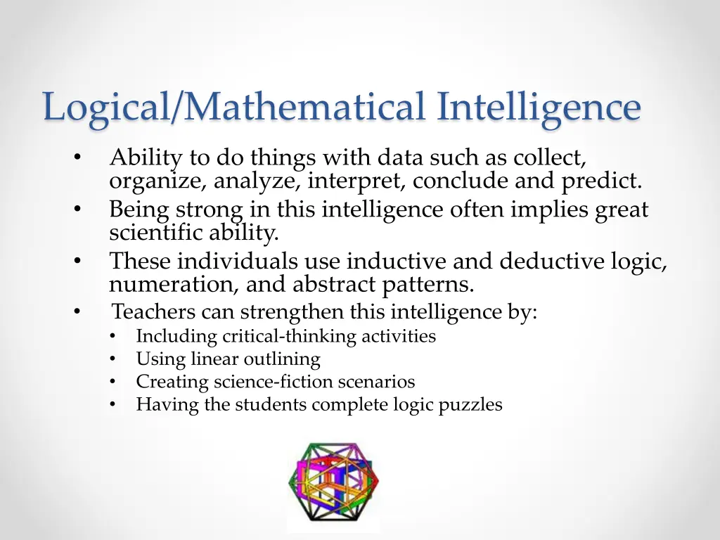 logical mathematical intelligence