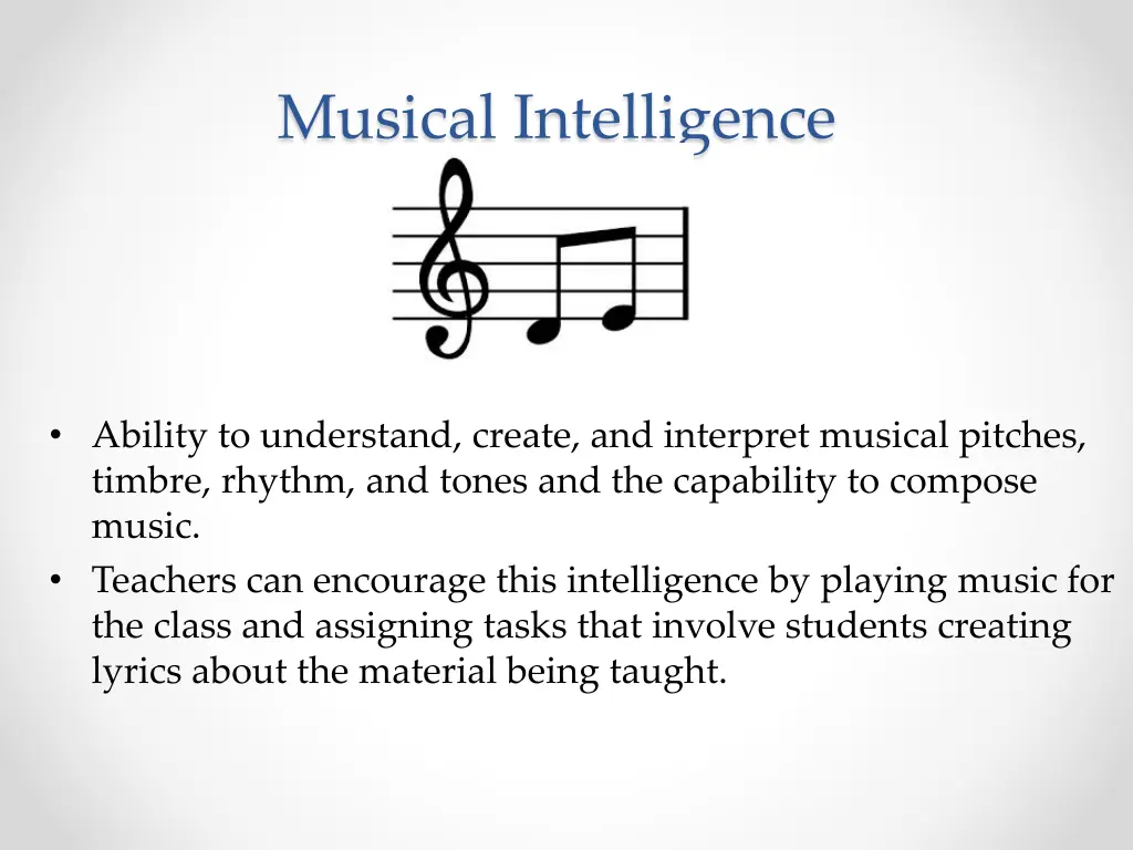 musical intelligence