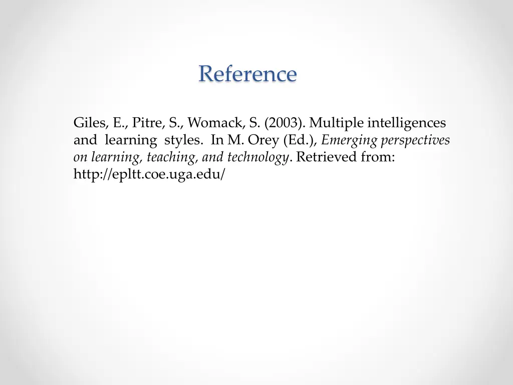 reference