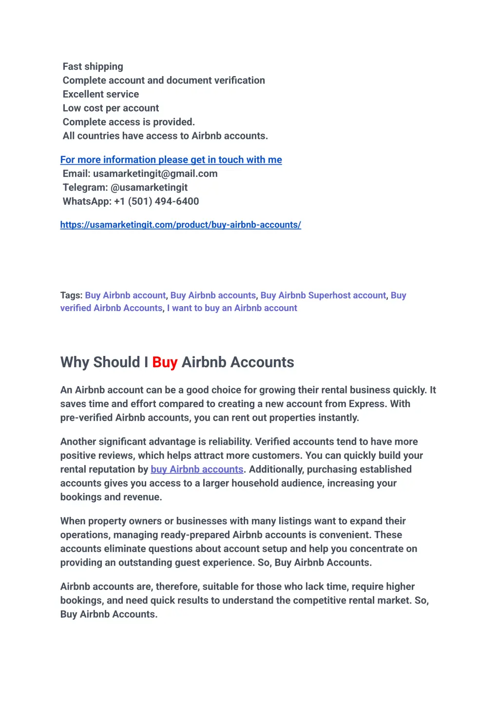 fast shipping complete account and document