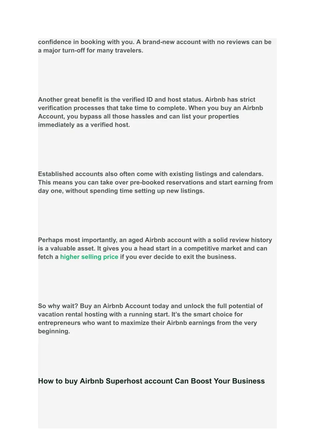 confidence in booking with you a brand