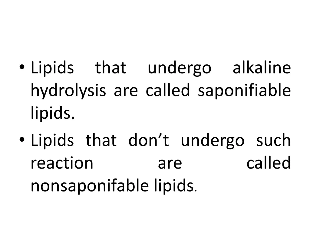 lipids hydrolysis are called saponifiable lipids