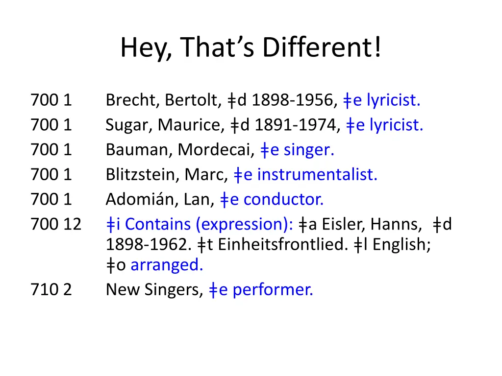 hey that s different 3