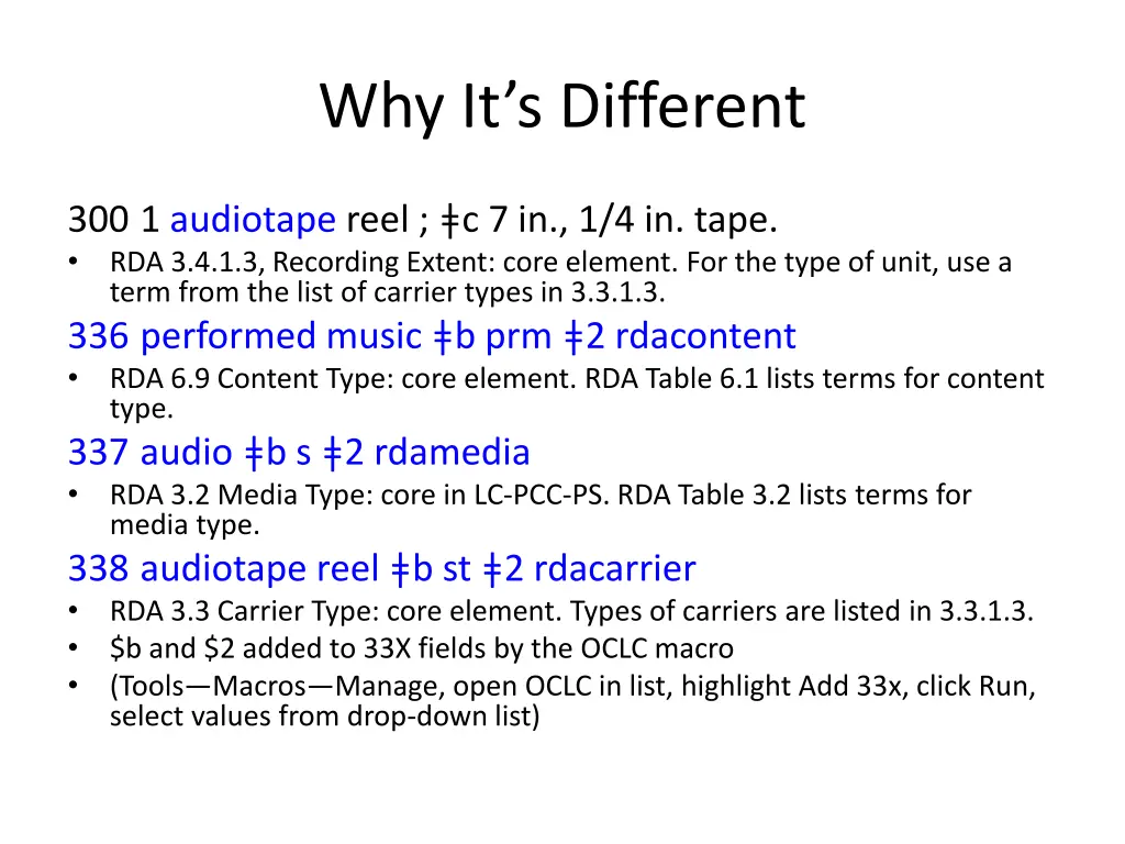 why it s different 1