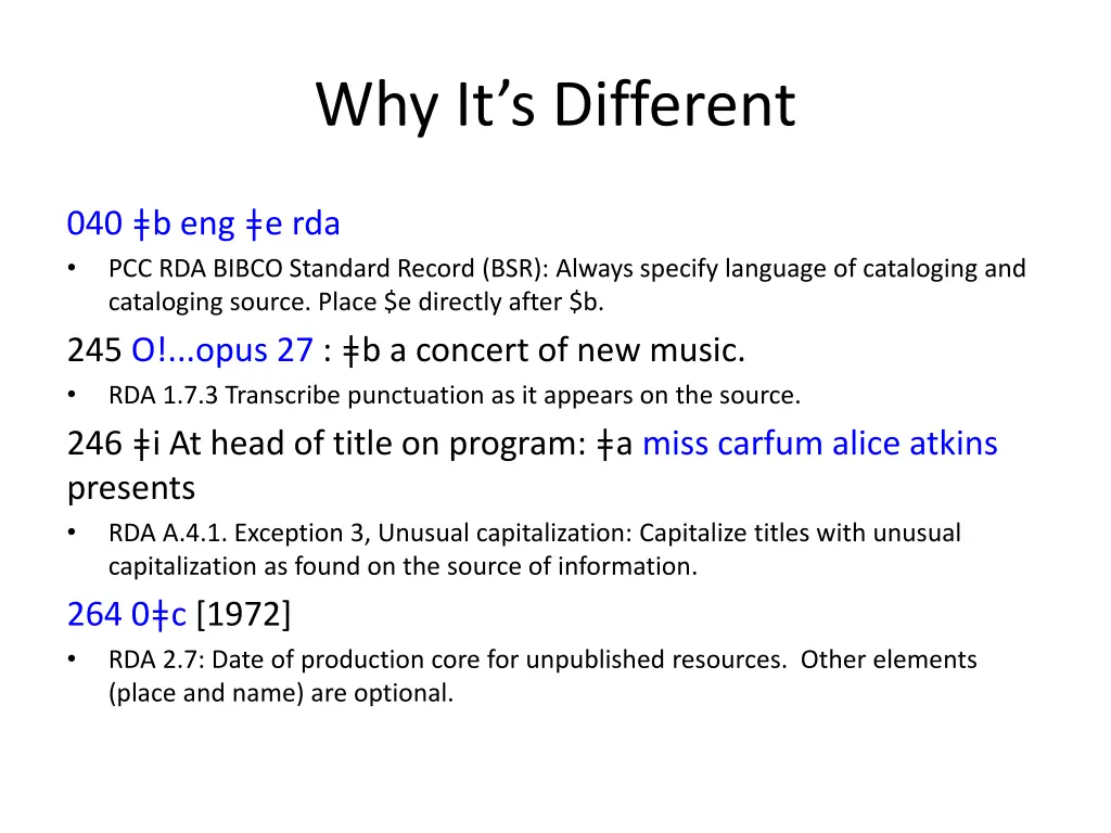 why it s different