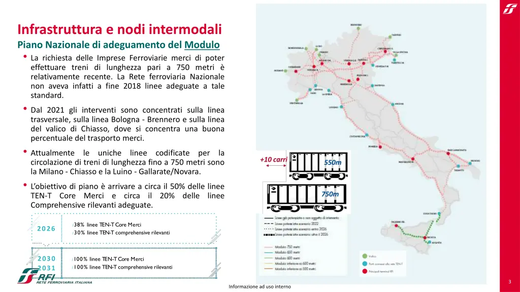 infrastruttura e nodi intermodali piano nazionale