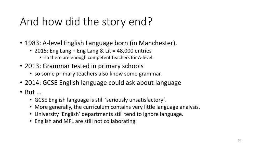 and how did the story end