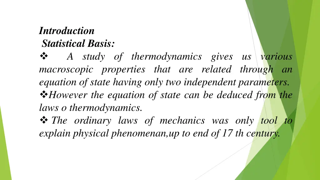 introduction statistical basis a study