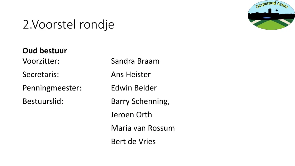 2 voorstel rondje