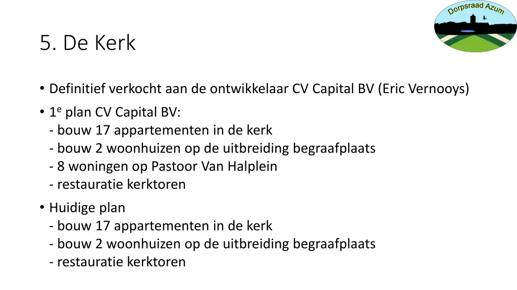 5 de kerk