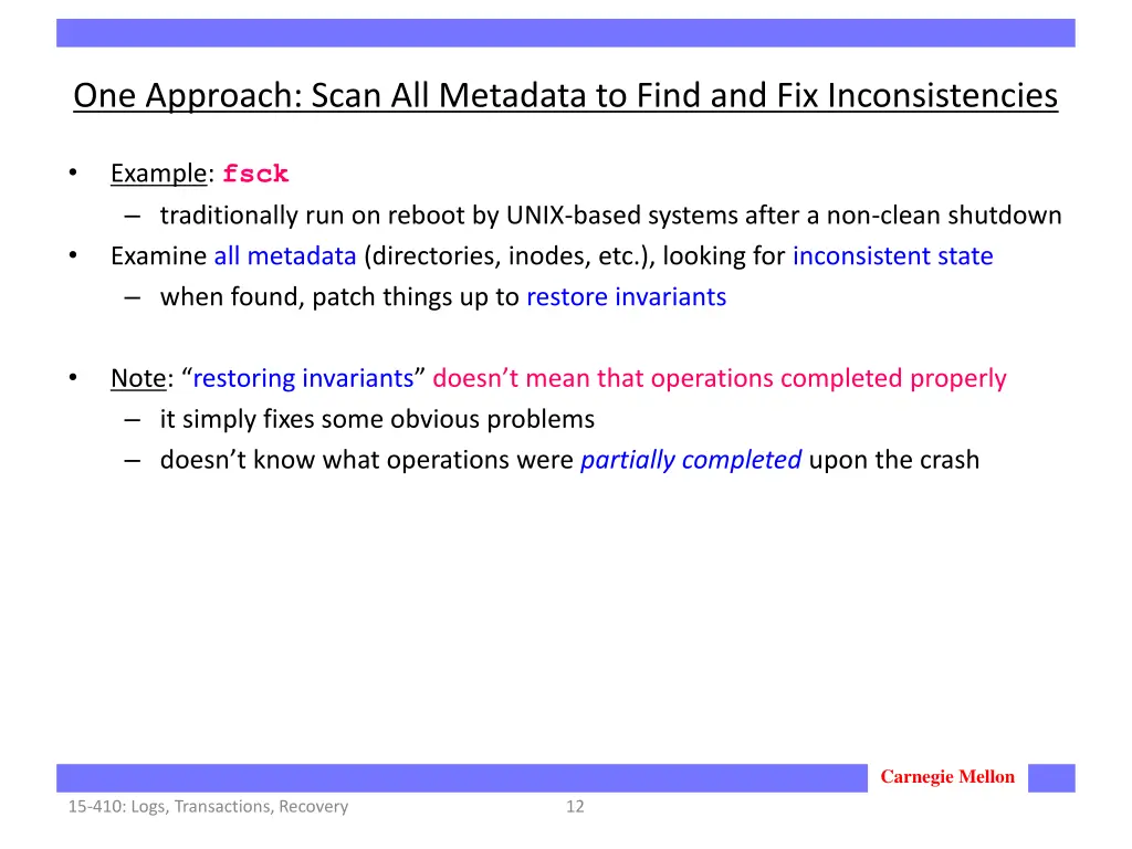 one approach scan all metadata to find