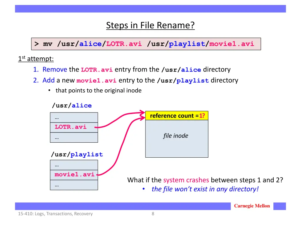 steps in file rename