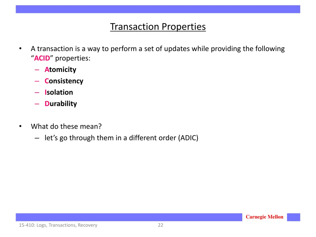 transaction properties