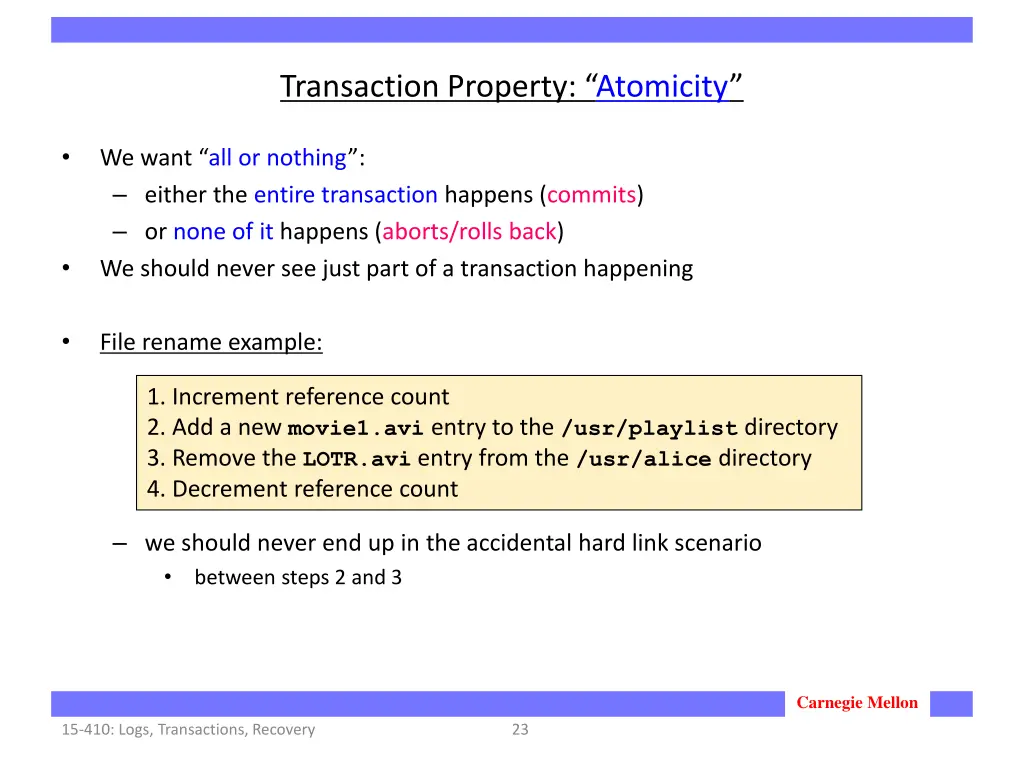 transaction property atomicity