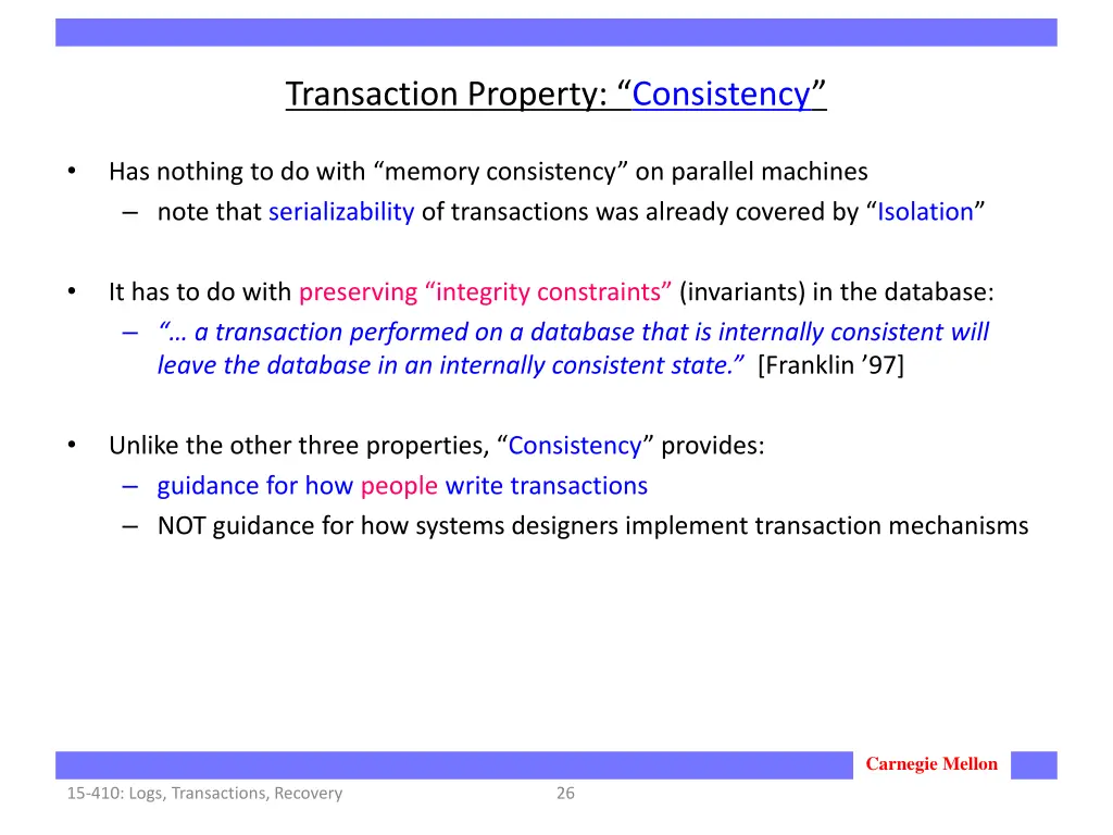 transaction property consistency