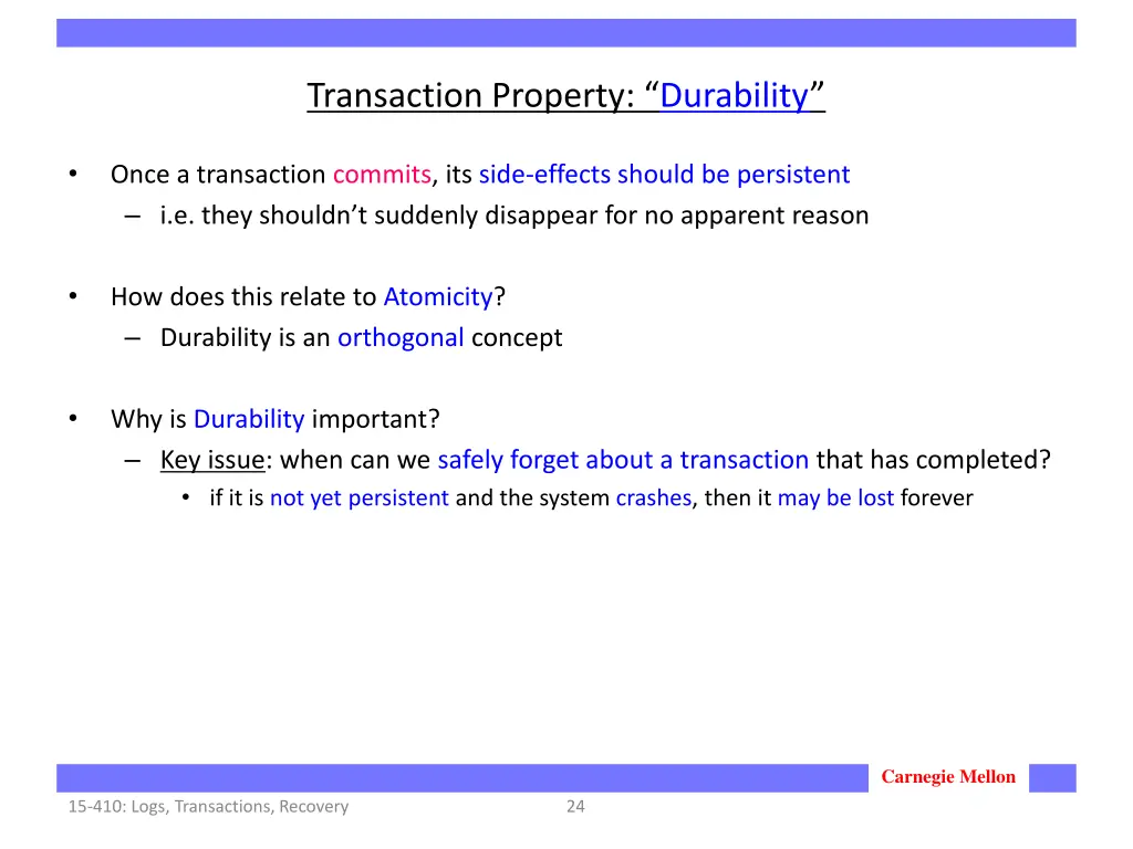 transaction property durability